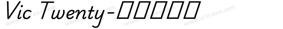 Vic Twenty字体转换